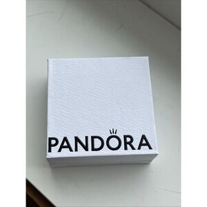 PANDORA Jewelry White & Black Velvet Empty Charm Gift Box ONLY